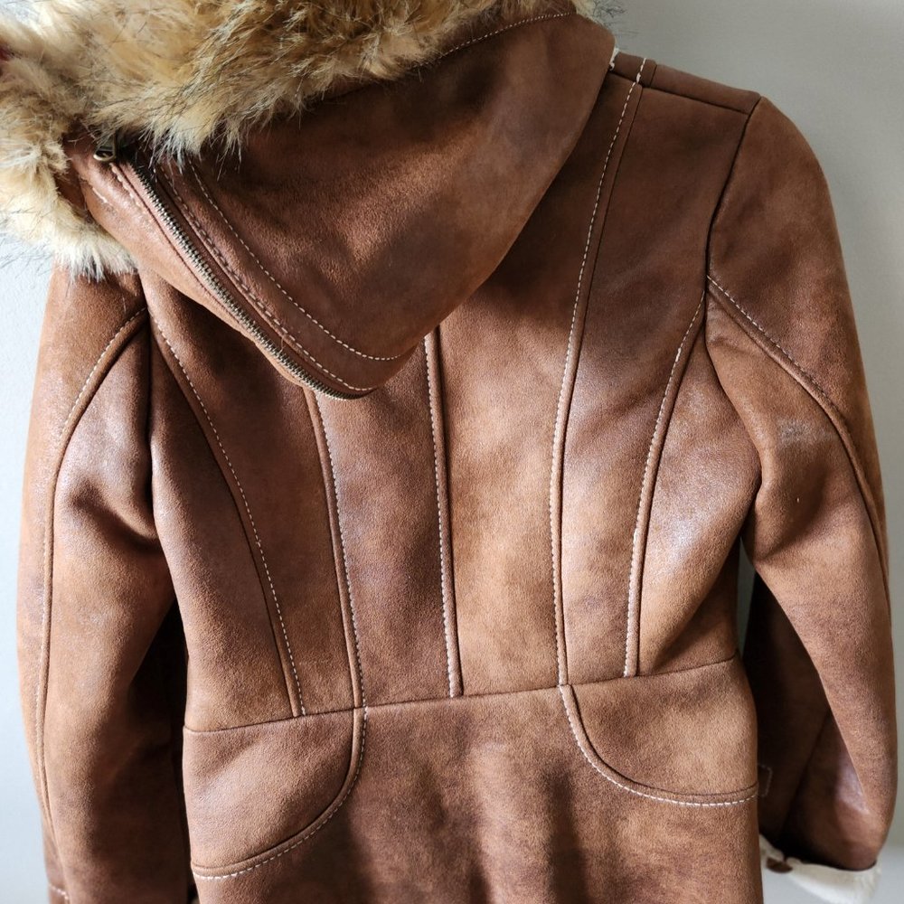 Guess Sherpa Lined Jacket Size Small - image 3